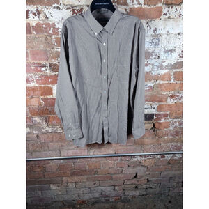 Daniel Cremieux Men's Shirt XL Blue Long Sleeve Non-Iron Cotton Checked